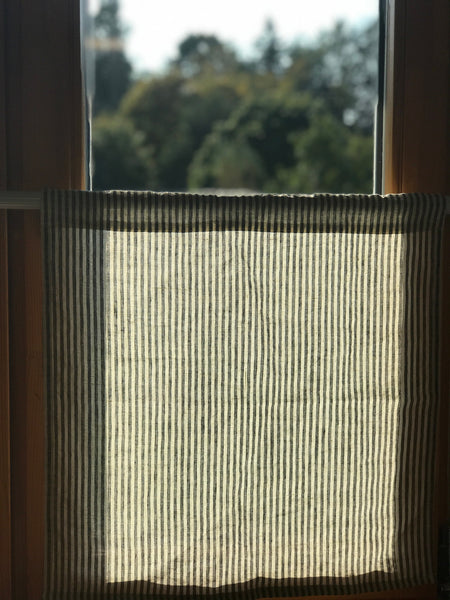 CLARA striped linen curtain