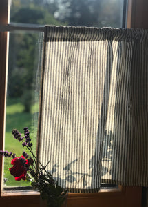 CLARA striped linen curtain