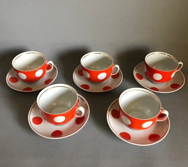 Vintage tea cups/ retro tea cups