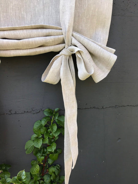 ROMA - Natural Linen Tie Up Blind