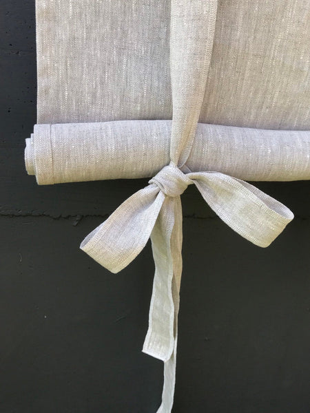 ROMA - Natural Linen Tie Up Blind