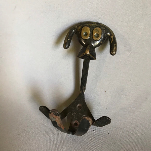 Vintage  coat hook / dog