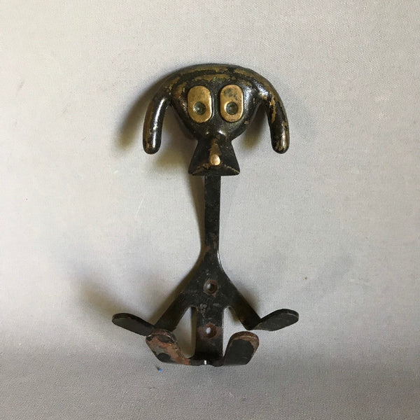 Vintage  coat hook / dog